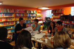 Ottobre 2015. Workshop condotto da Jimmy Liao con gli illustratori presso la Libreria TutteStorie di Cagliari