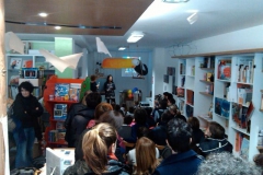 Gennaio 2014. Laboratorio per bambini, Libreria La Pecora Nera, Udine